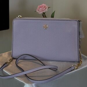 Tory Burch Carter Slim Crossbody Bag | Pale Violet